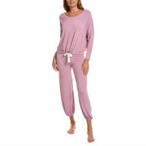 NWT HB by Hale Bob 2pc Slouchy Pajama Set Size Large Pink/Purple